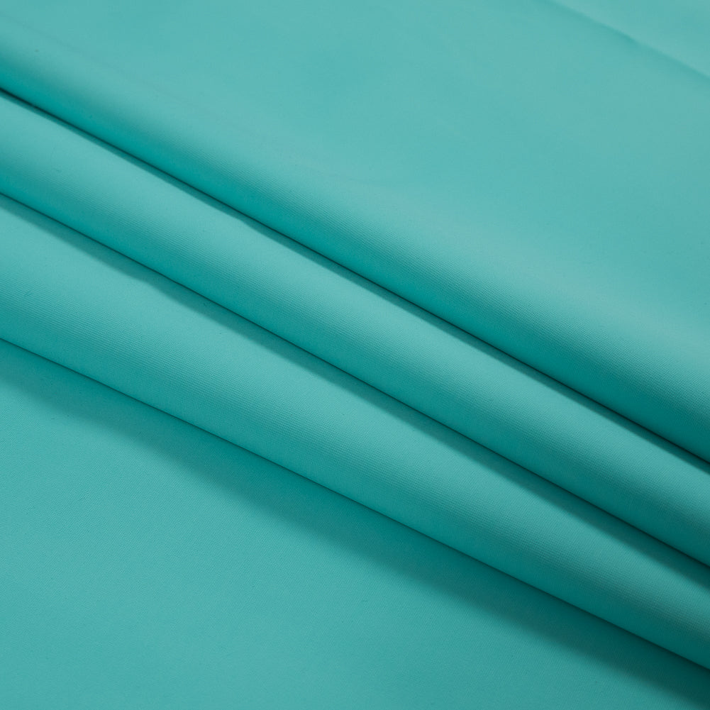 Oscar de la Renta Waterfall Blue Stretch Scuba Knit Folded