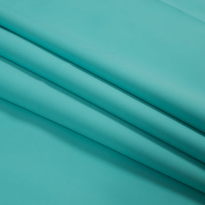 Oscar de la Renta Waterfall Blue Stretch Scuba Knit Folded