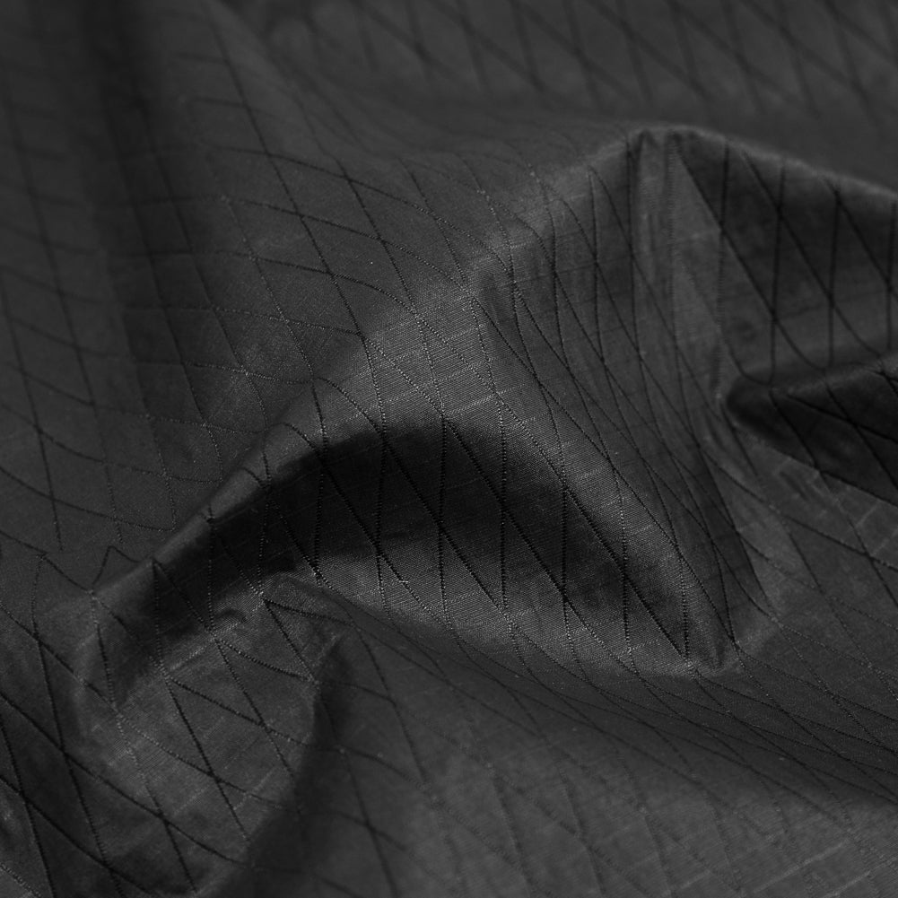 Obsidian Diamond Quilted Nylon Woven Detail