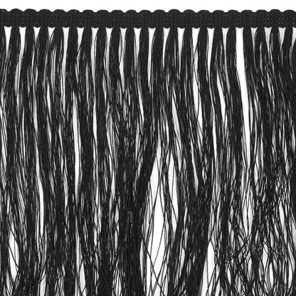 Black Chainette Fringe - 8" Detail