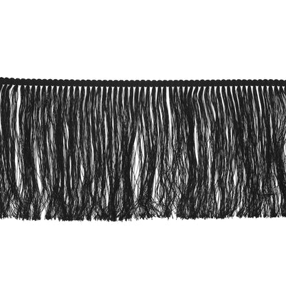 Black Chainette Fringe - 8"