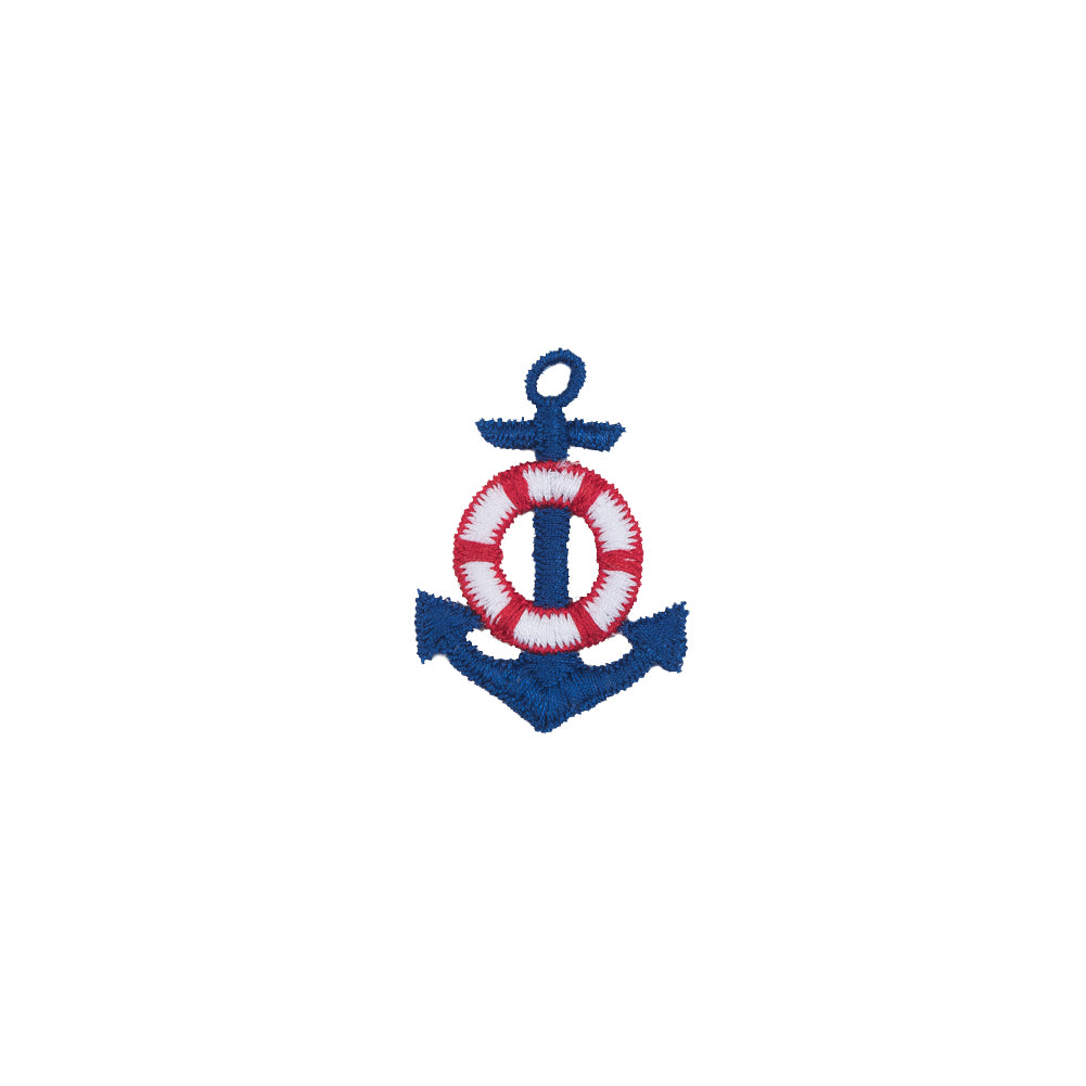 Red, White and Blue Small Anchor Patch - 2" X 1.25"