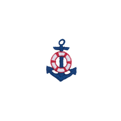 Red, White and Blue Small Anchor Patch - 2" X 1.25"
