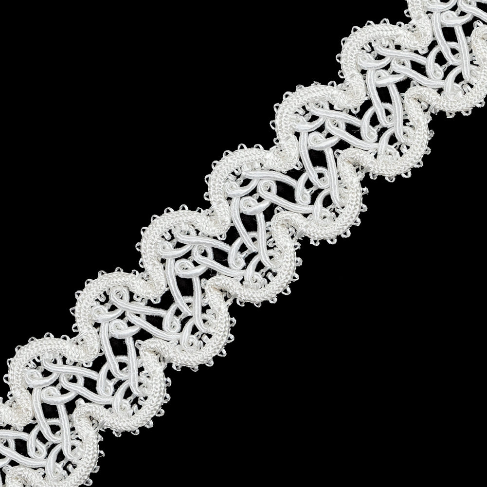 Ivory Braided Cord - 1" Detail
