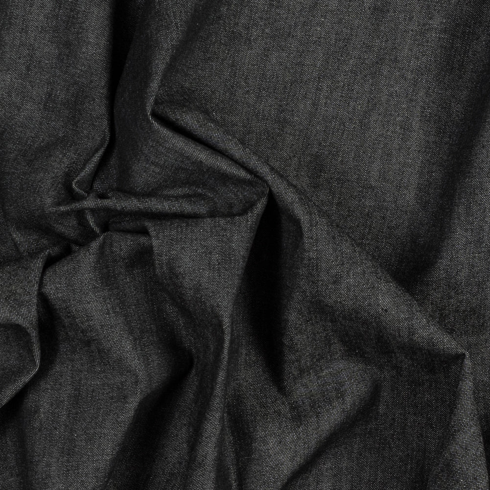 Black Stretch Cotton Denim