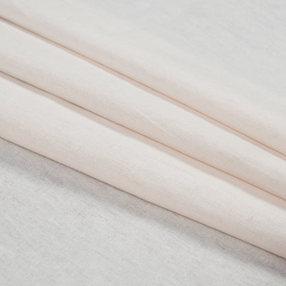 Cream Pink Linen and Rayon Woven Folded