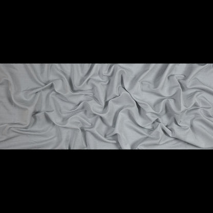 White and Gray Shadow Striped Silk and Cotton Woven Full