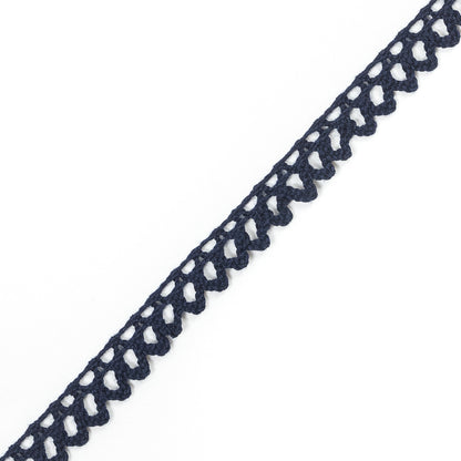 Navy Crochet Trim - 0.5" Detail