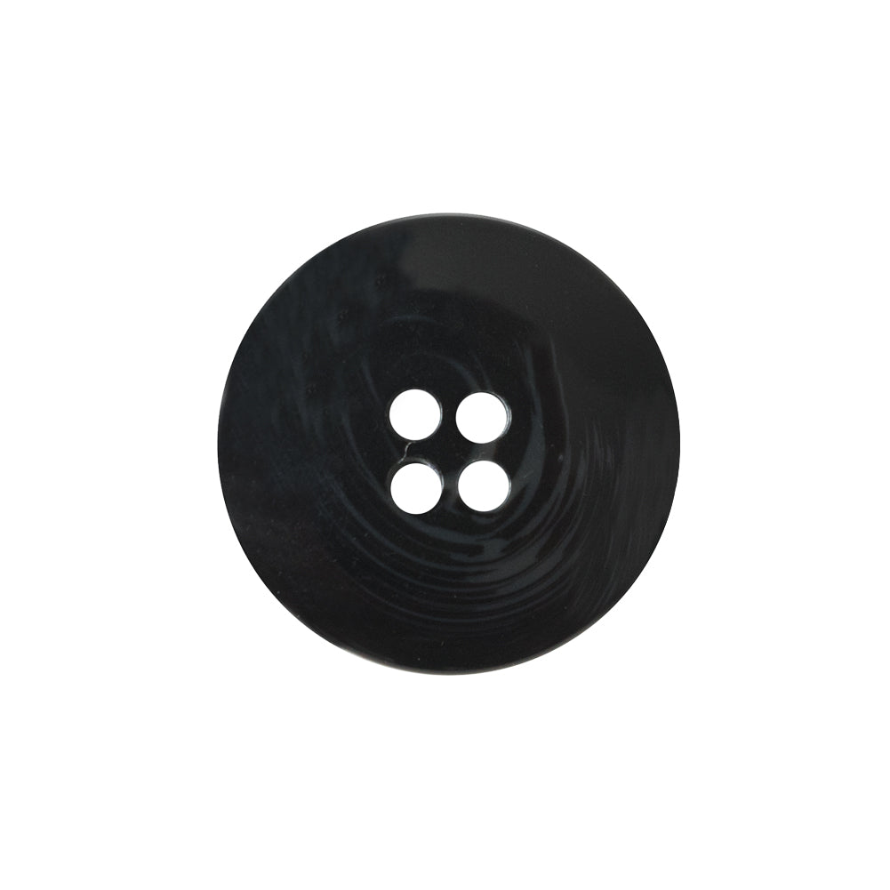 Black and Gray Swirled Plastic Button - 36L/23mm
