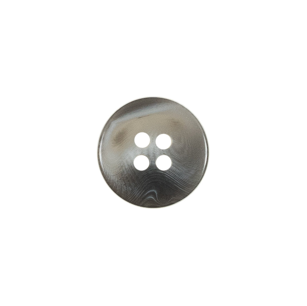 Light Gray Swirl 4-Hole Plastic Button - 24L/15mm Detail
