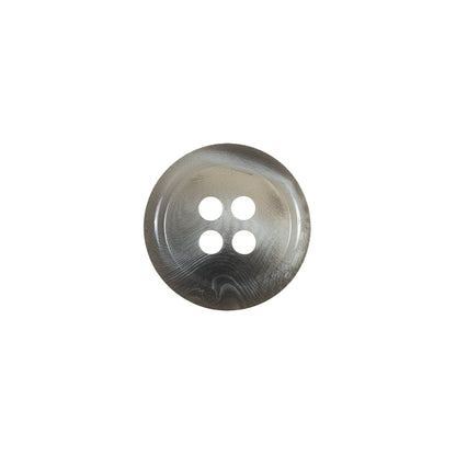 Light Gray Swirl 4-Hole Plastic Button - 24L/15mm