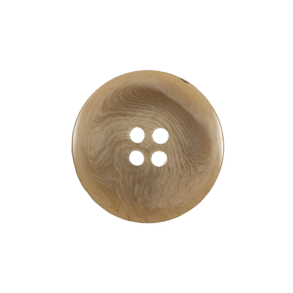 Beige Swirled Plastic Button - 36L/23mm Detail