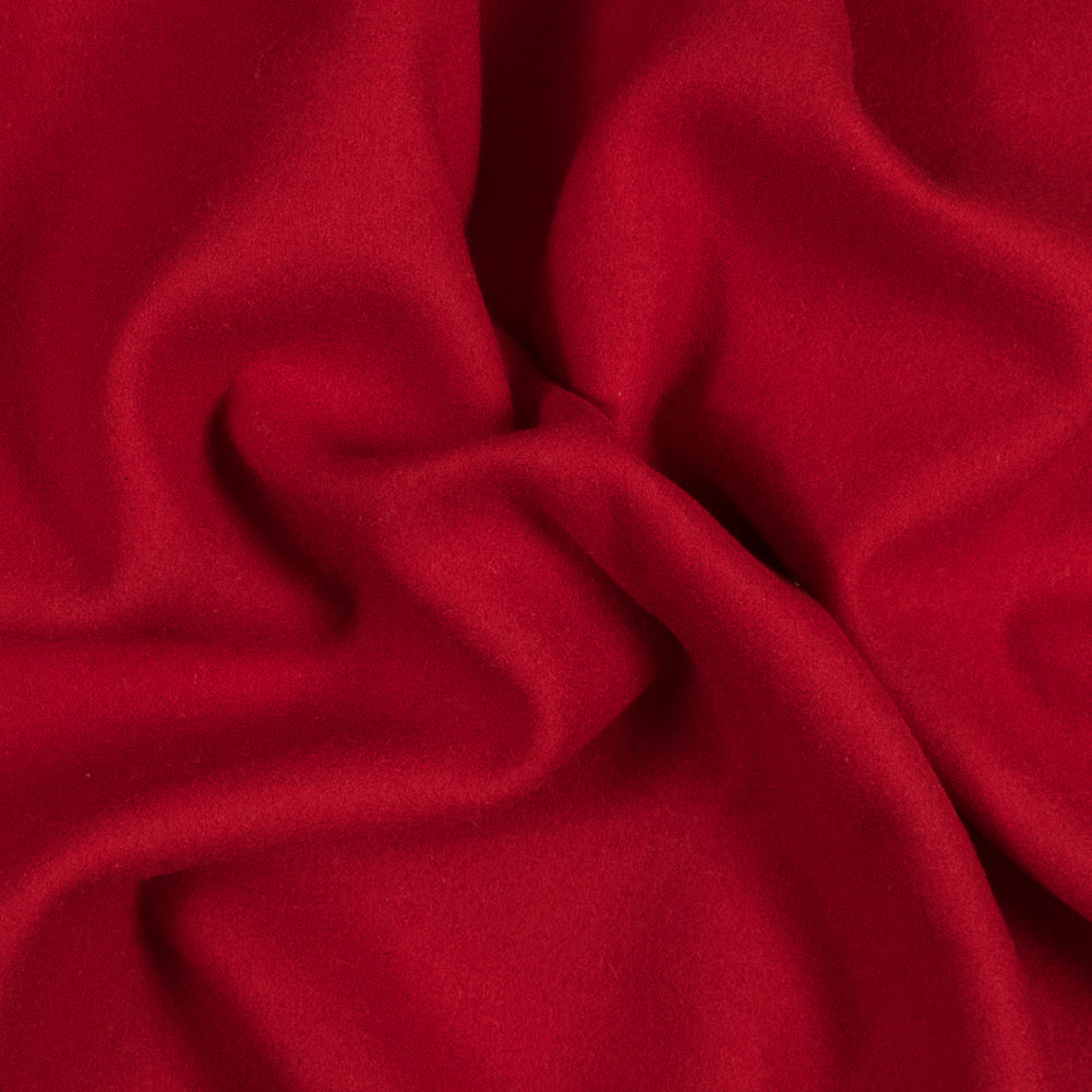 Primary Red Blended Wool Coating