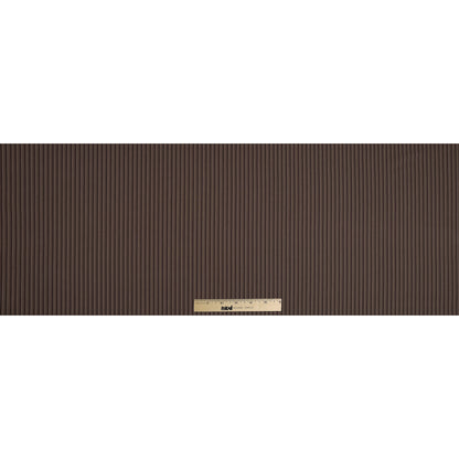 Brown and Taupe Striped Cotton Shirting Full