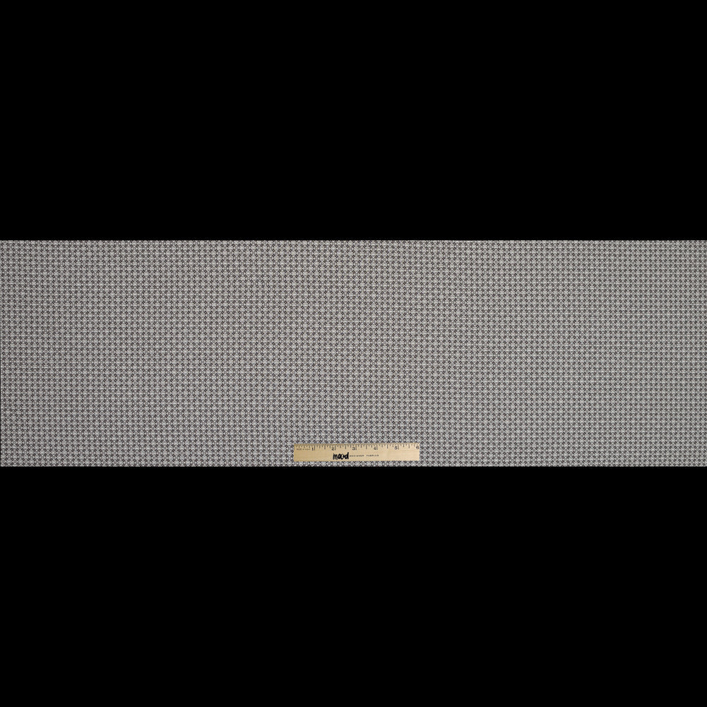 Brown and Ivory Floral Cotton Jacquard Full