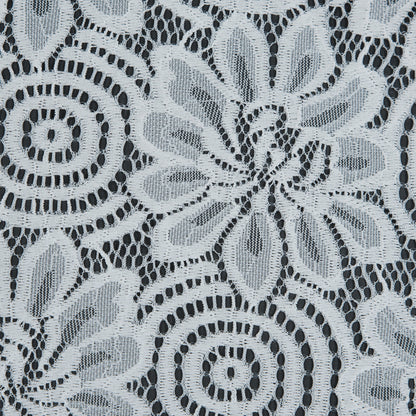 Stretch Crochet Lace - White Floral Detail