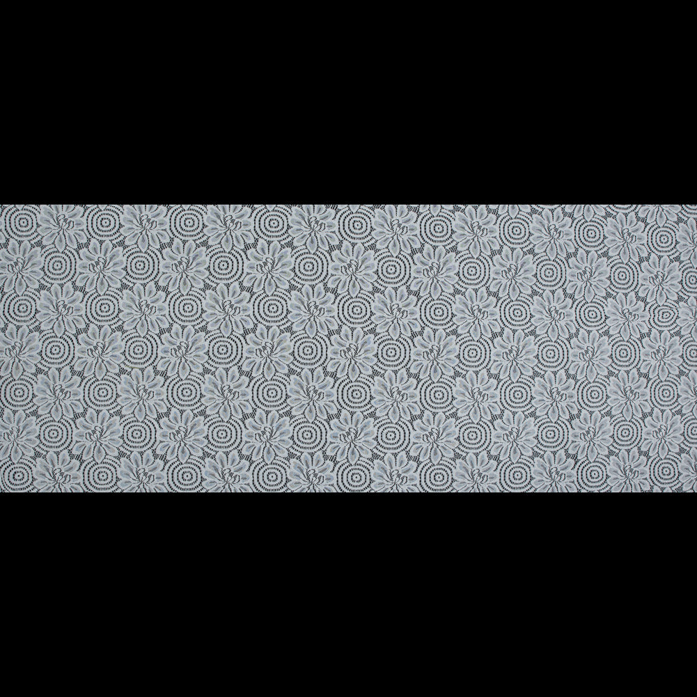 Stretch Crochet Lace - White Floral Full