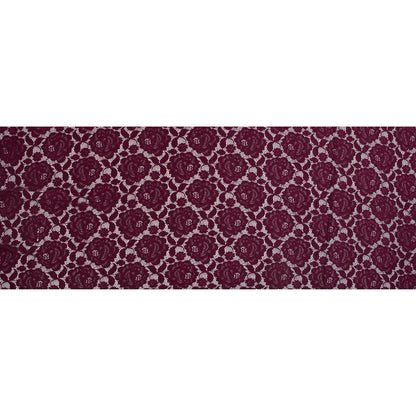 Re-Embroidered Stretch Crochet Lace - Port Royale Roses Full