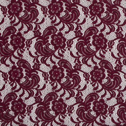 Re-Embroidered Stretch Crochet Lace - Port Royale Floral
