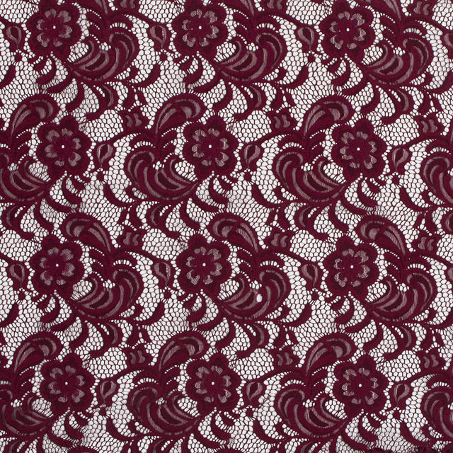 Re-Embroidered Stretch Crochet Lace - Port Royale Floral