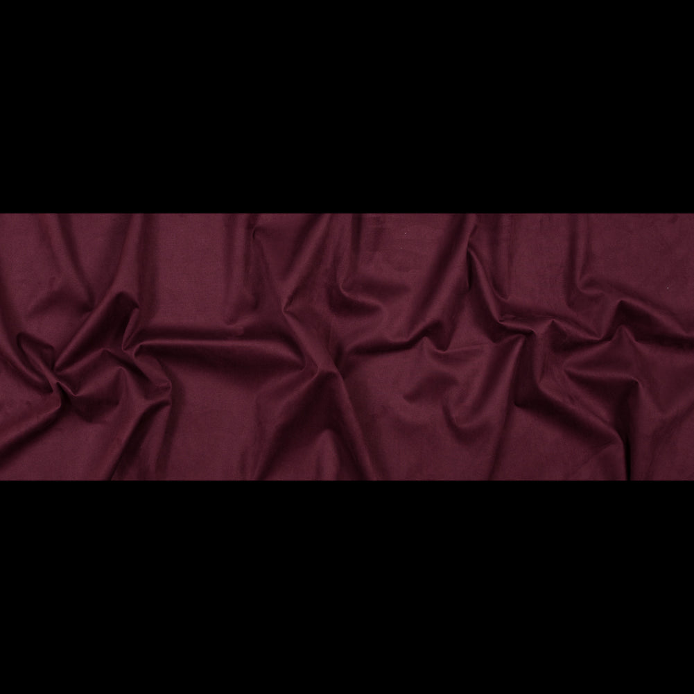 Burgundy True Heavy Scuba Knit Suede Folded