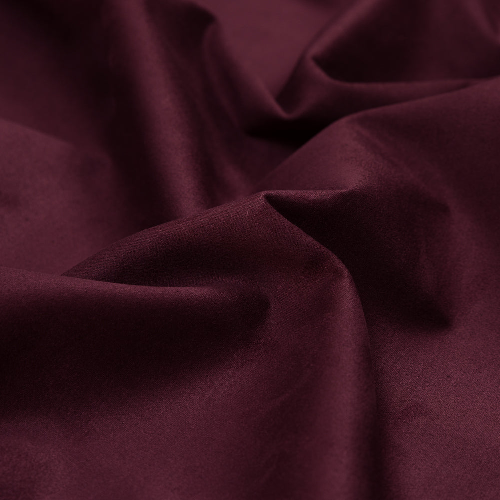 Burgundy True Heavy Scuba Knit Suede Full