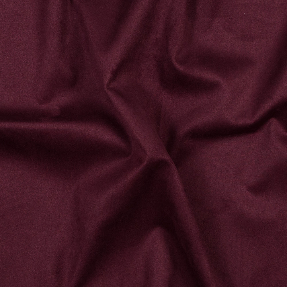 Burgundy True Heavy Scuba Knit Suede