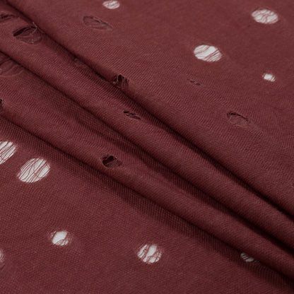 Rose Distressed French Terry Detail