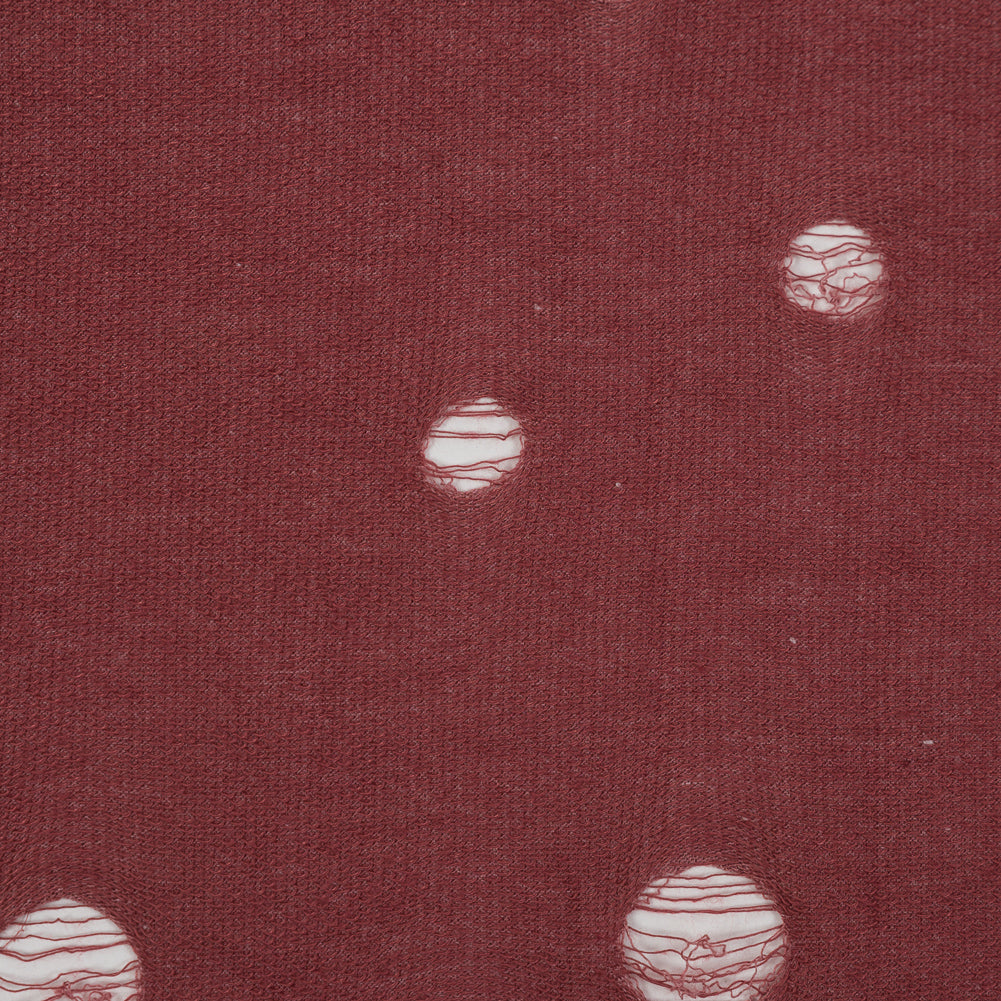 Rose Distressed French Terry Full