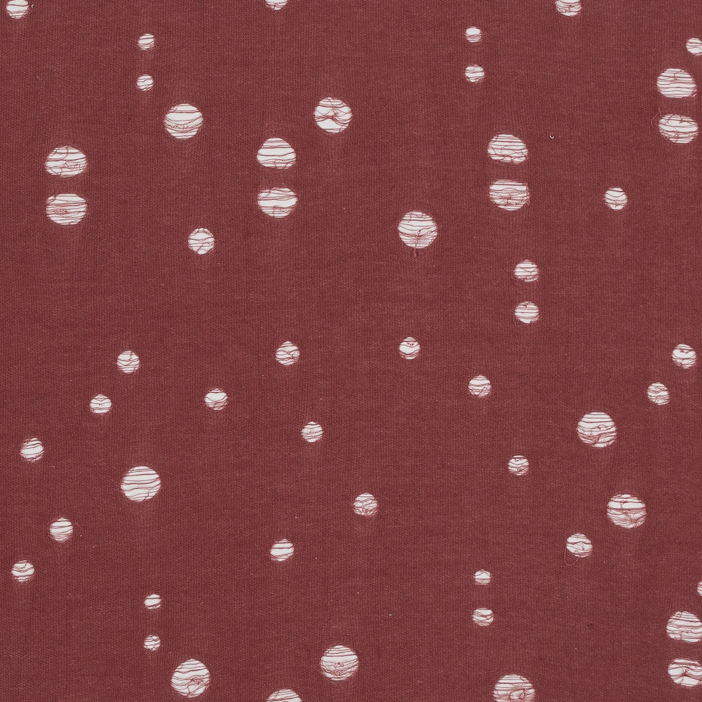 Rose Distressed French Terry