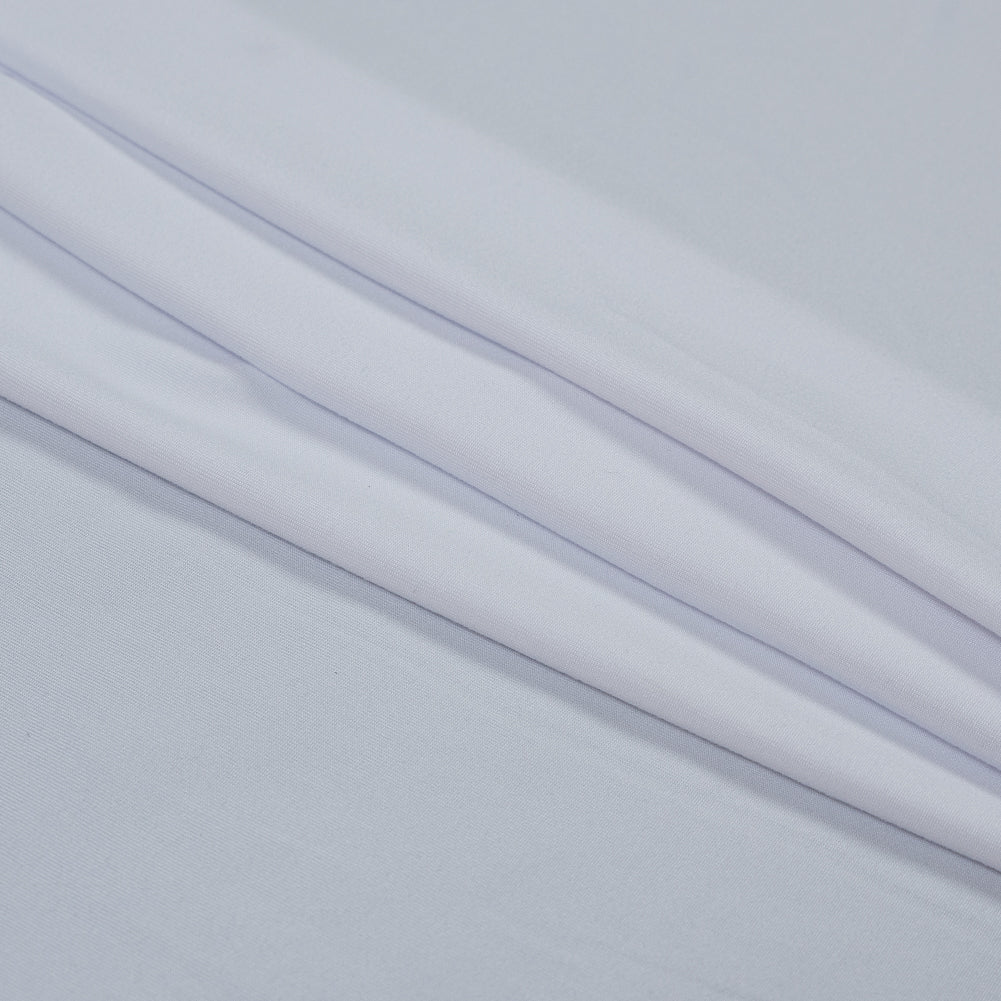 White Double Sided Brushed DTY Jersey Detail