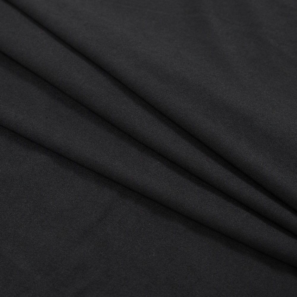 Black Double Sided Brushed DTY Jersey Detail