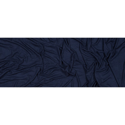 Navy 4x2 Rayon Rib Knit Folded