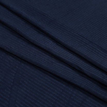 Navy 4x2 Rayon Rib Knit Detail