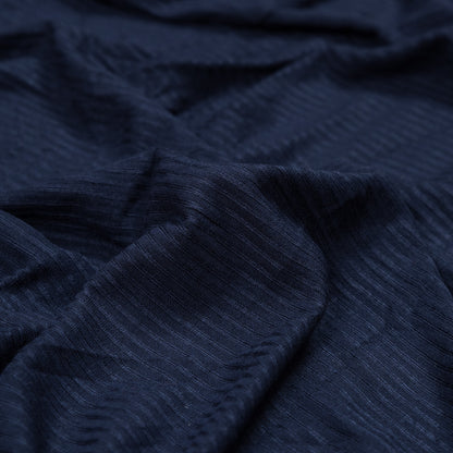 Navy 4x2 Rayon Rib Knit Full