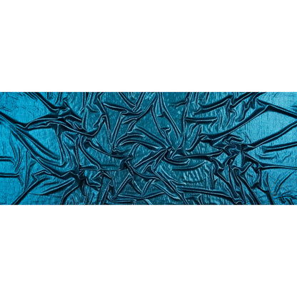 Textured All-Over Foil Knit - Metallic Teal - Lizabet Collection Folded