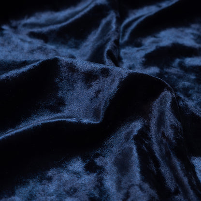 Stretch Crushed Velour - Navy Full