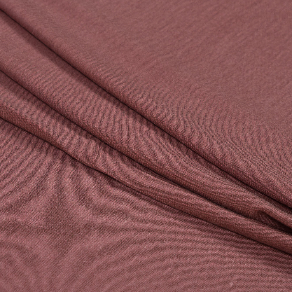 Mauve Washed Rayon Jersey Detail