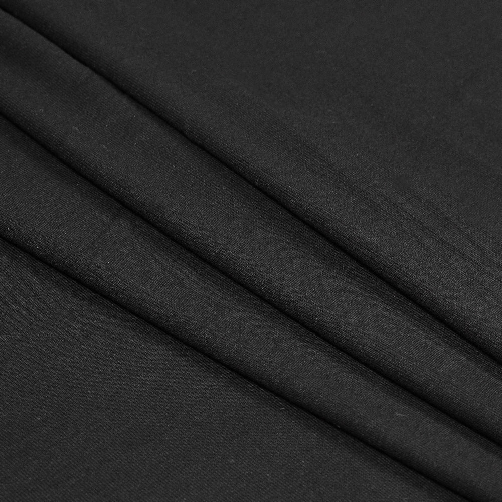 Black Washed Rayon Jersey Detail