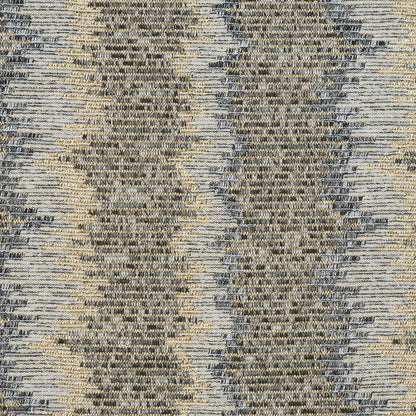 Charcoal and Metallic Gold Striped Stretch Knit Detail
