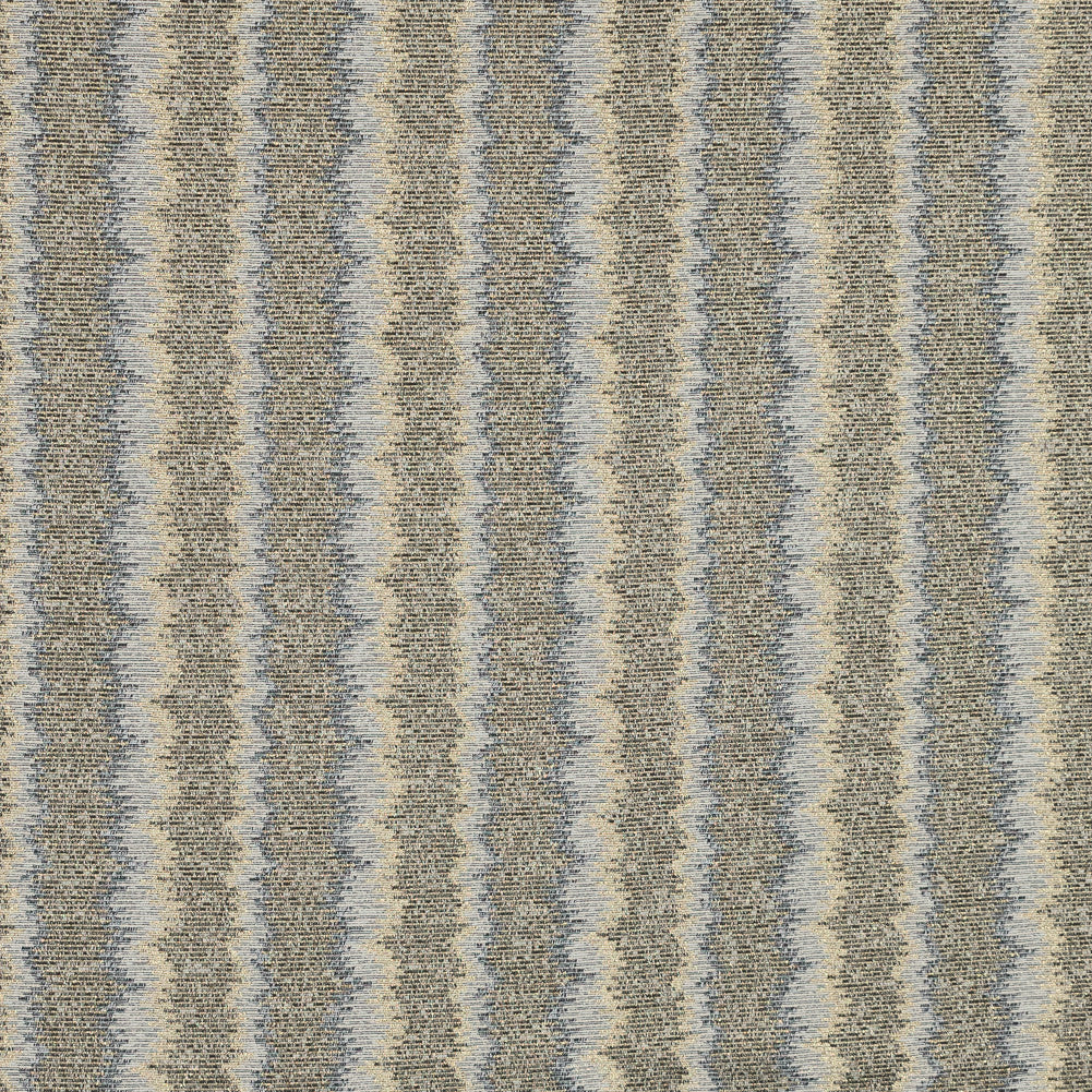 Charcoal and Metallic Gold Striped Stretch Knit