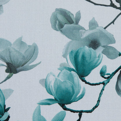 Organic Viscose Batiste - Blue and White Flowers and Birds Full