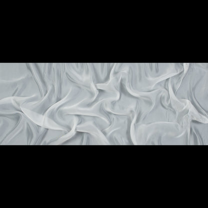 White Billowy Viscose and Poly Organza Folded