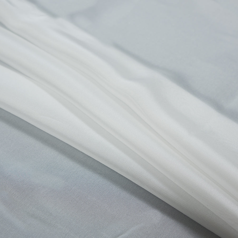 White Billowy Viscose and Poly Organza Detail