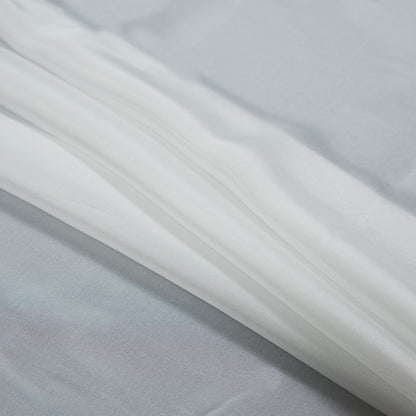 White Billowy Viscose and Poly Organza Detail