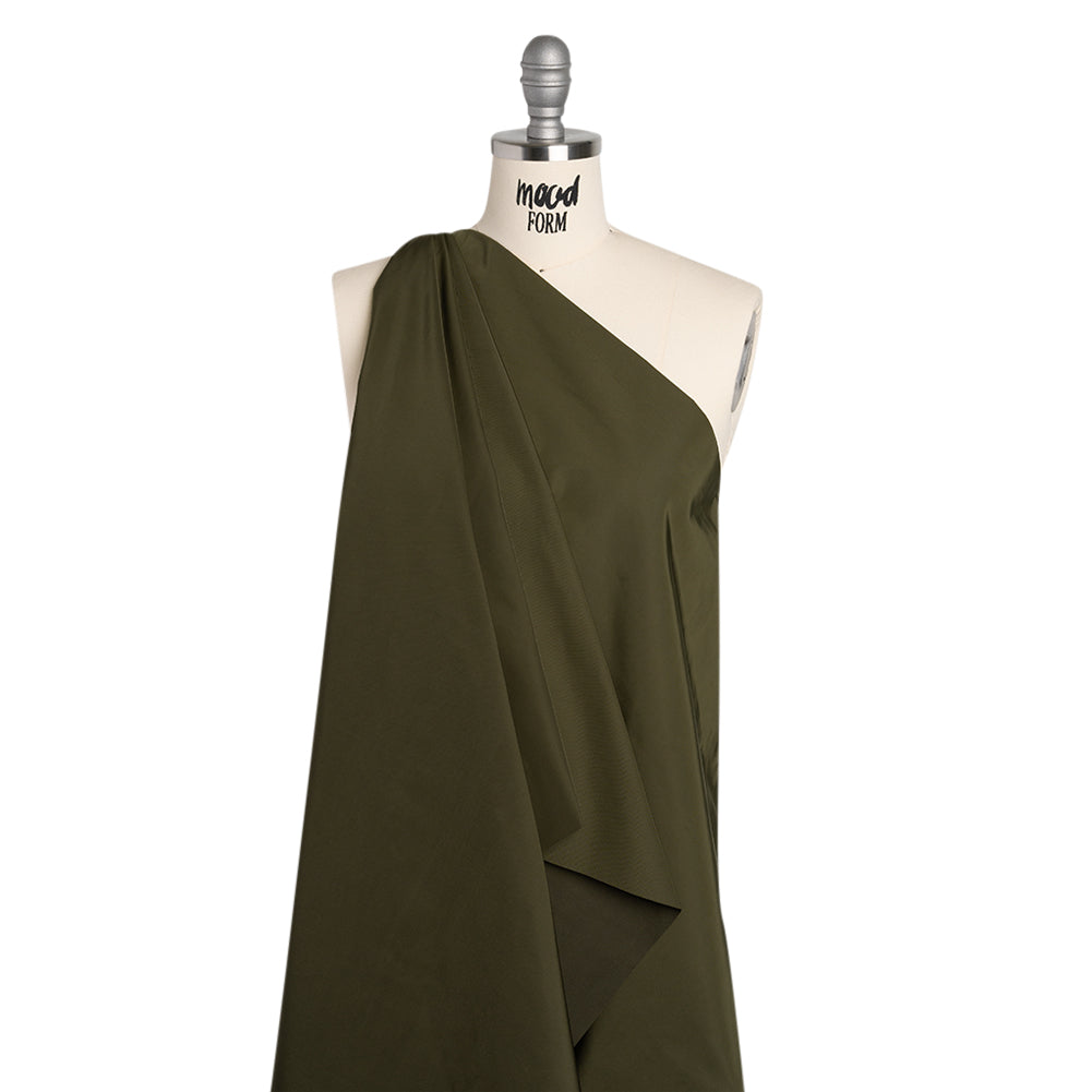 Water-Resistant Polyester Twill - Dark Olive - Fisher Collection