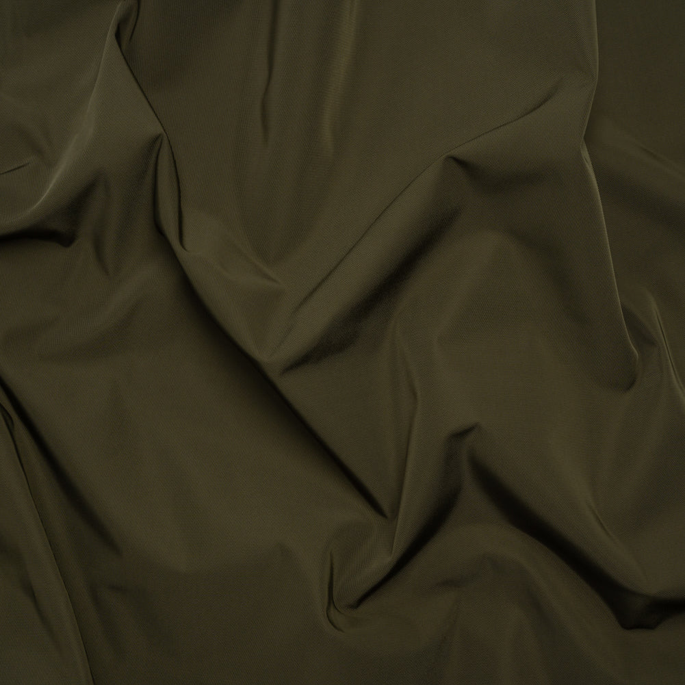 Water-Resistant Polyester Twill - Dark Olive - Fisher Collection