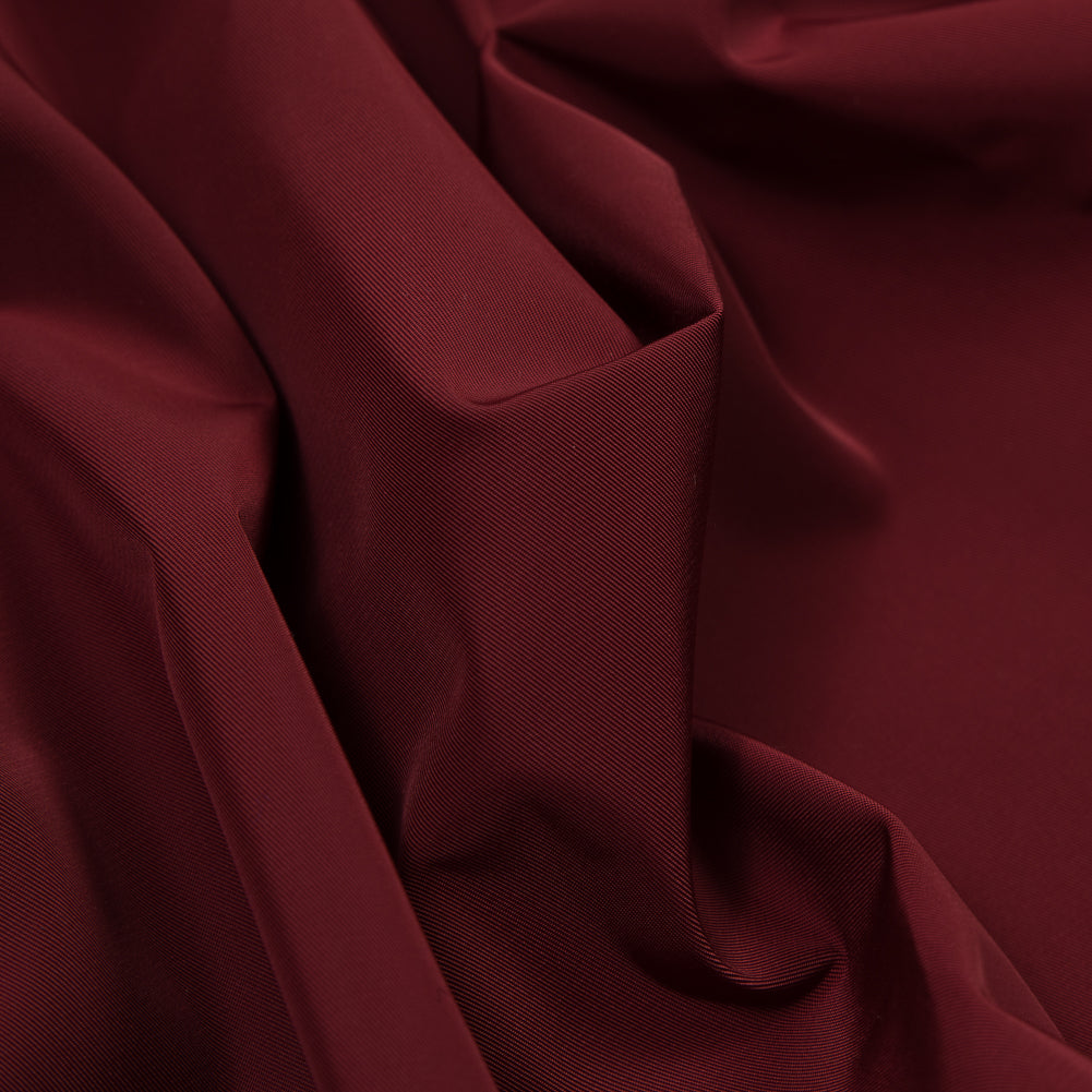 Water-Resistant Polyester Twill - Cranberry - Fisher Collection Full