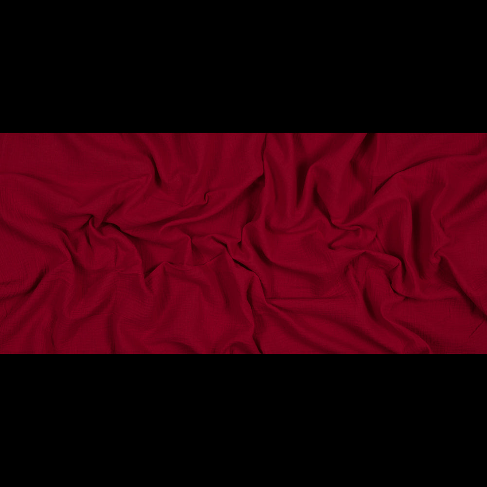 Double Cotton Gauze - True Red - Talamanca Collection Folded