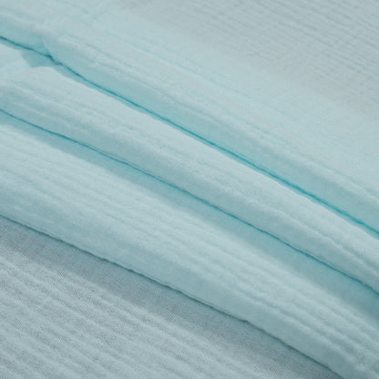 Double Cotton Gauze - Blue Glass - Talamanca Collection Detail